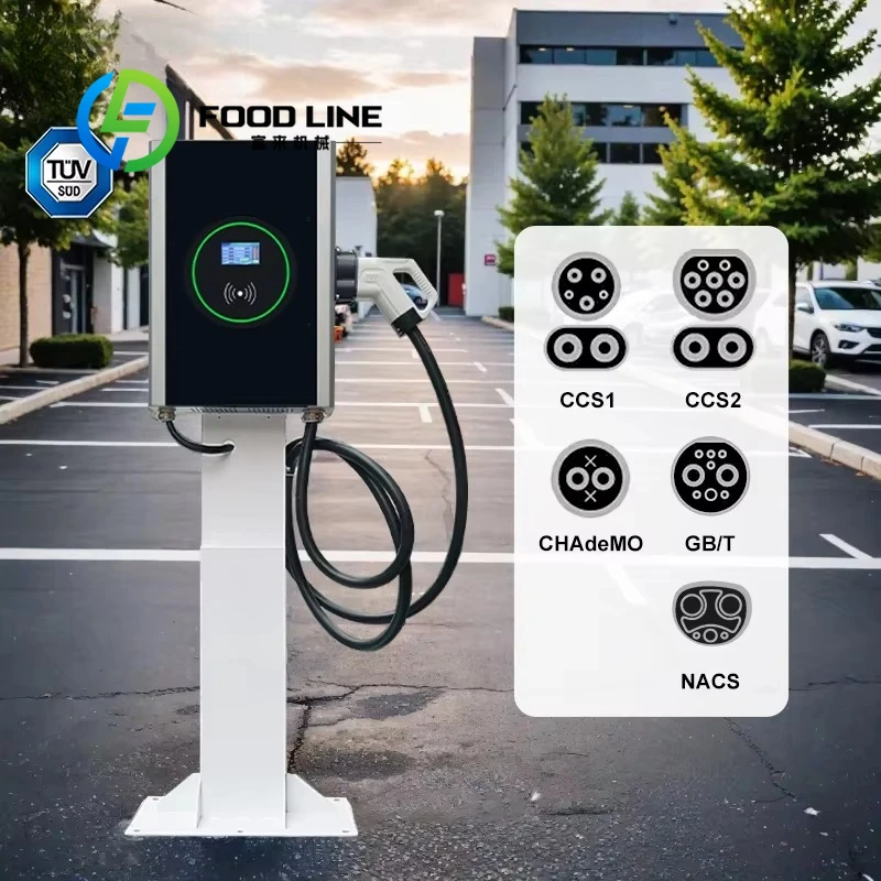 TUV Certified Commercial OCPP1.6J CCS2 Wall Mounted EV Charger 30kw Charging Station EV DC Fast Charger Pile customize