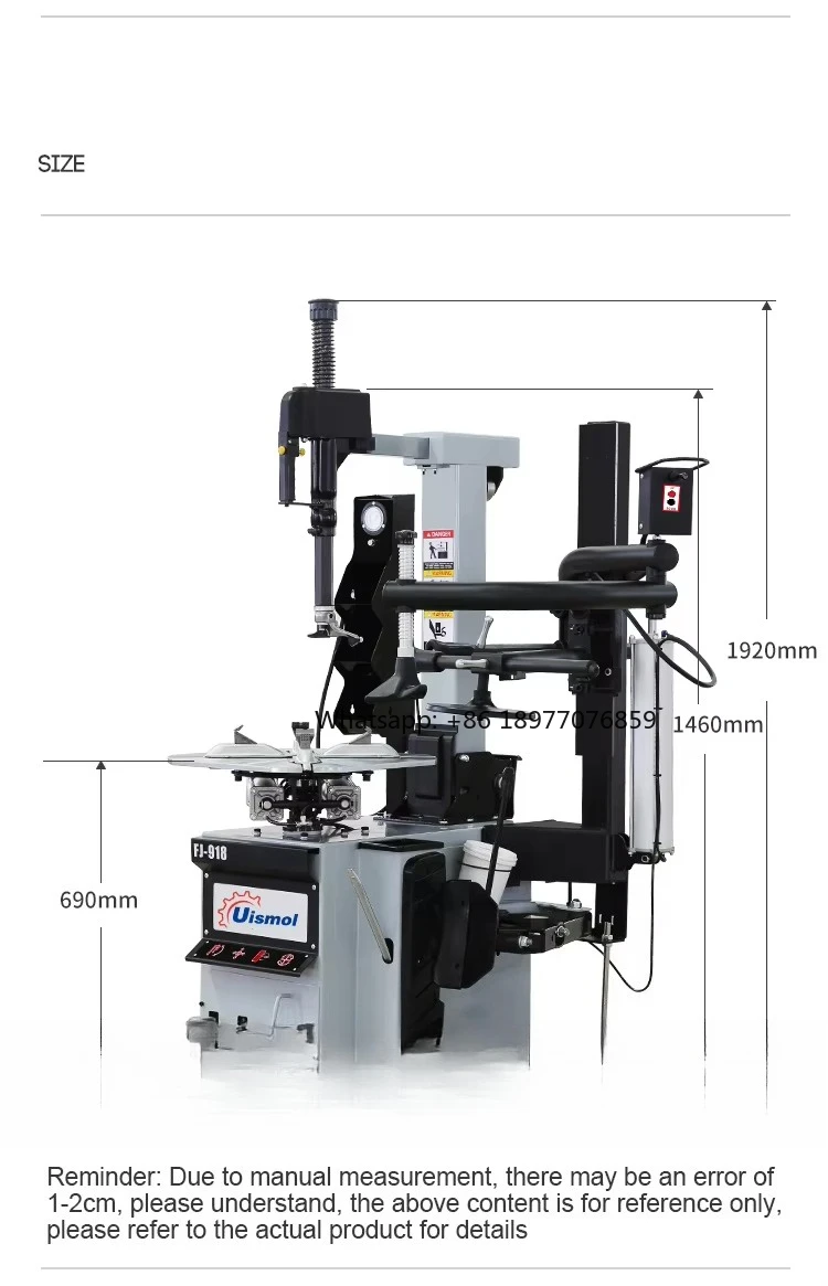 2026 Mobile Car Tyre Changer Used In Car Tire Work Shop Tire Changers Machine