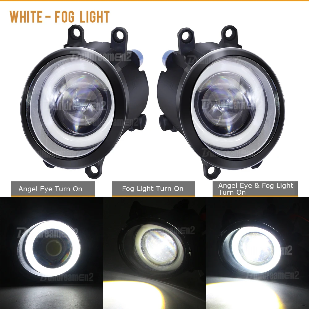 2 X Car 30W H11 LED COB fendinebbia Daylight Angel Eye DRL 12V per Toyota Prius (_ W3 _) 2008 2009 2010 2011 2012 2013 2014 2015