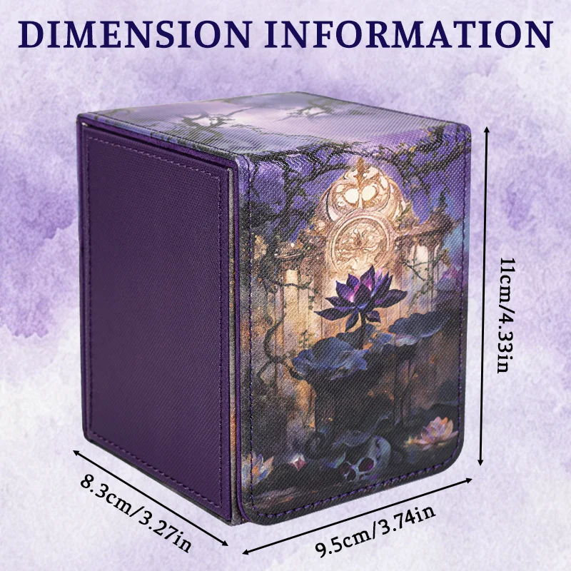 Kartenbox mit Sichtfenster, patentiertes Design, fasst über 100 doppelt eingeschlagene Karten mit 4 Trennwänden, PU-Leder-Kartenbox – Detail 2