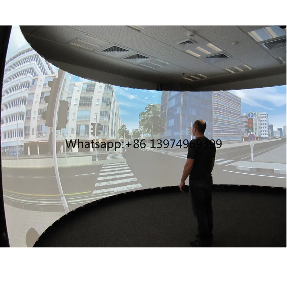 Multi-channel Simulator Curved Projection Screen,available in Custom Sizes