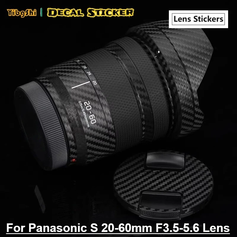 

Защитная виниловая пленка-наклейка для объектива Panasonic S 20-60mm F3.5-5.6, защитное покрытие для корпуса объектива