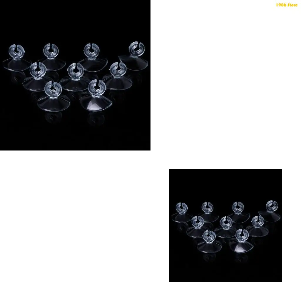 U1JB 10Pcs Replacement Suction Cup with Clip 1.2inch DIA for Aquariums Tube Fishtanks Accessories Clear Sucker Holders