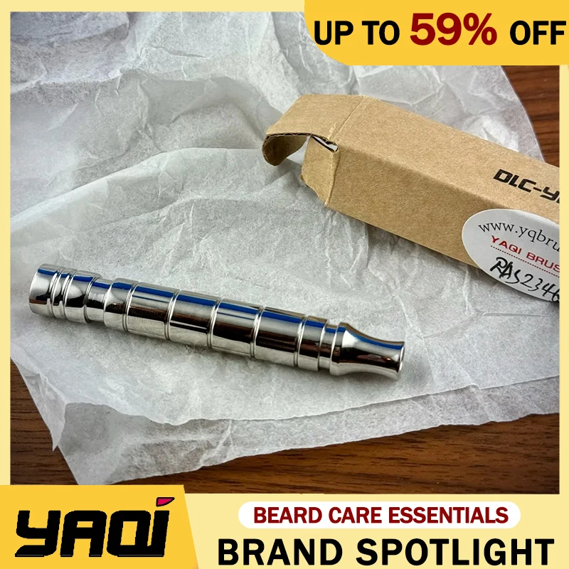 YAQI Saturn 86mm Polished 303 Stainless Steel Men Safety Razor Handle And 12mm Diameter Provide Stable Grip For Mens Shaving