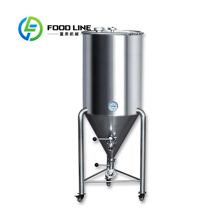 

Conical Fermenter Beer Brewing Equipment Home Brewery Equipment 304 Stainless Steel Fermentation Tank for Sale