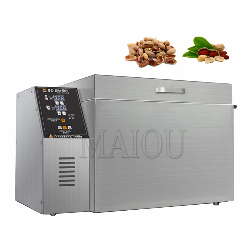 220V Electric 4KG Nut Grain Coffee Roaster Machine Commercial Small Beans Peanut Pistachio Almond Chestnut Roasting Machine