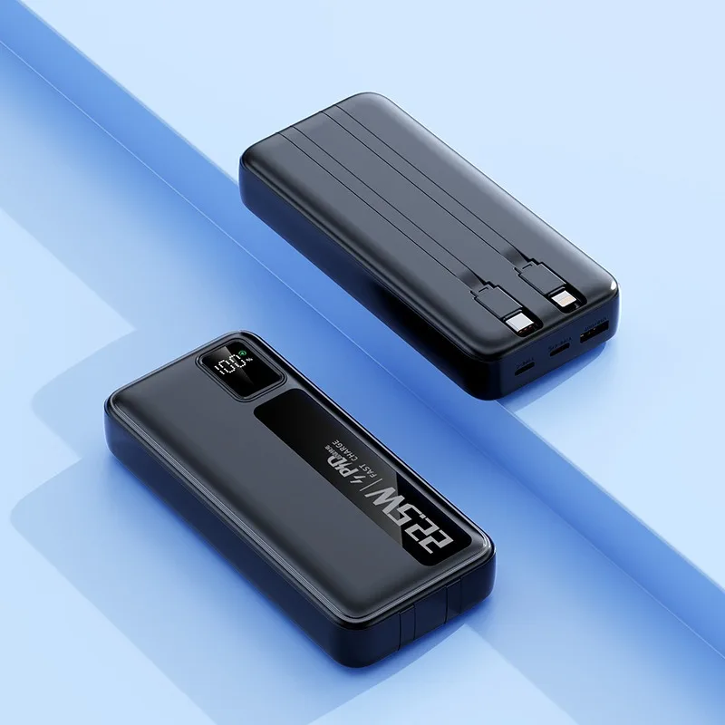 20000mAh High - Capacity Portable Power Bank with Built - in Cable for 22.5W PD Fast Charging