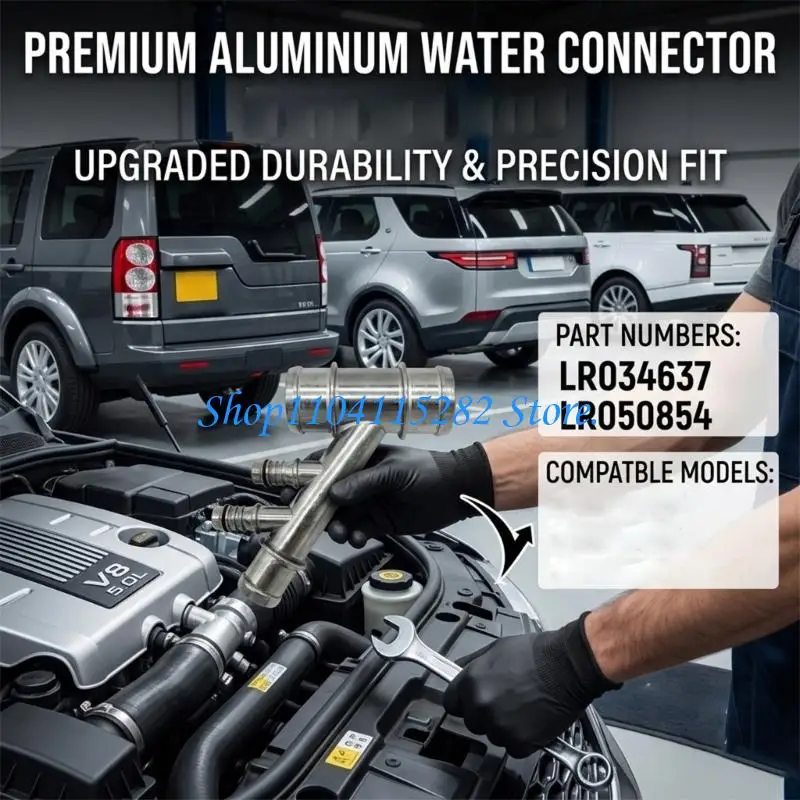  Radiator Upper Hose Connector Coolant Tube Adapter High Efficiency Cooling Solution Aluminum Cooling Water Pipe Joint