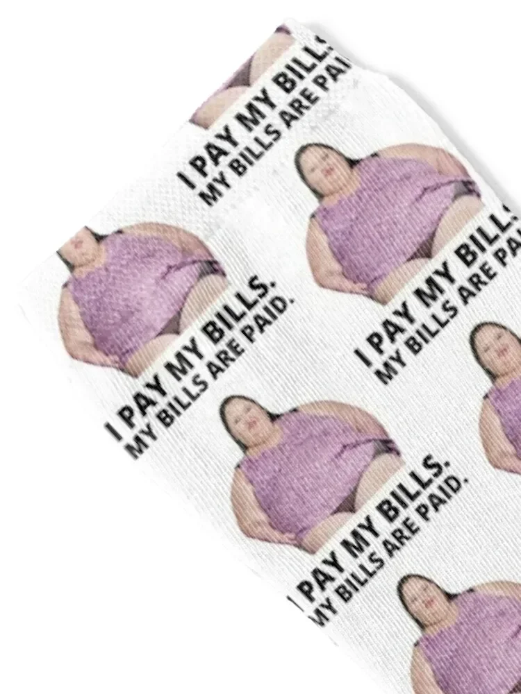 1000lb Sisters Amy Slaton - I Pay My Bills Socks hockey colored Crossfit Girl'S Socks Men's