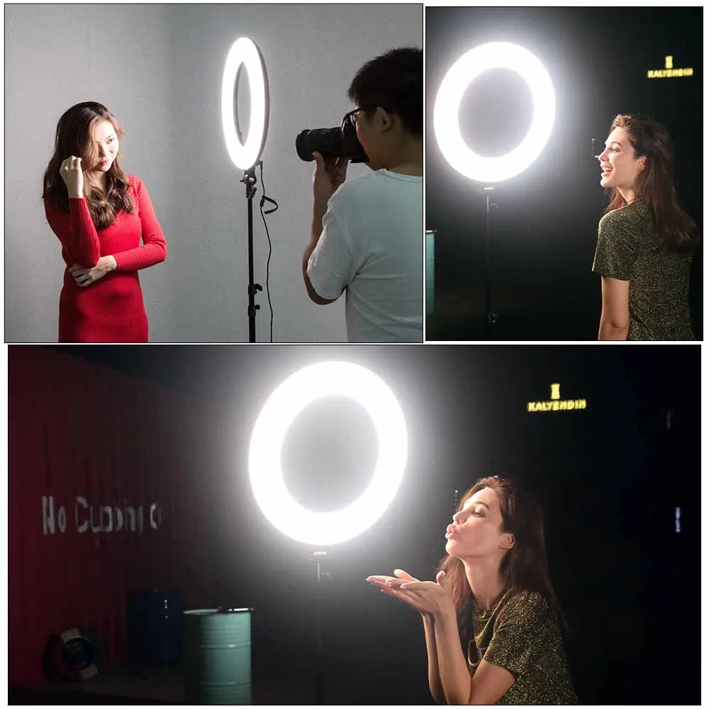 ชุดไฟวงแหวน LED Viltrox VL-600T 45W ขนาด 18 นิ้ว พร้อมรีโมทไร้สาย ขาตั้งกล้อง ชุดไฟ LED สองสี สำหรับแต่งหน้า ถ่ายวิดีโอ