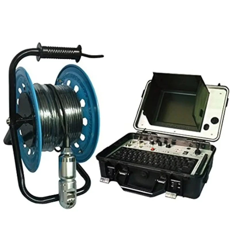 360 gimbal rotation 100 meters, underwater deep well inspection camera, underground drilling