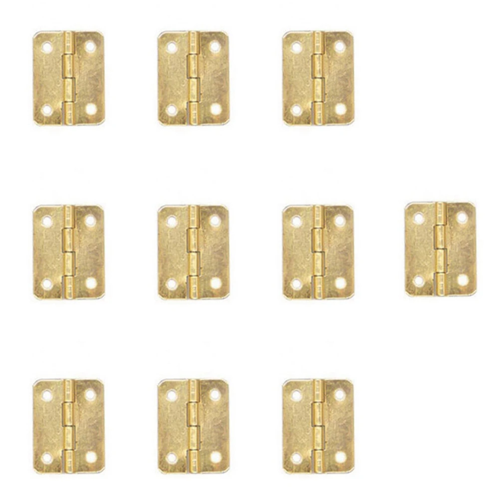 DIY 10 PCS for Furniture Model Making with Screws  Houses Jewelry Box Hinges Door Hinges Cabinet Accessories Hardware
