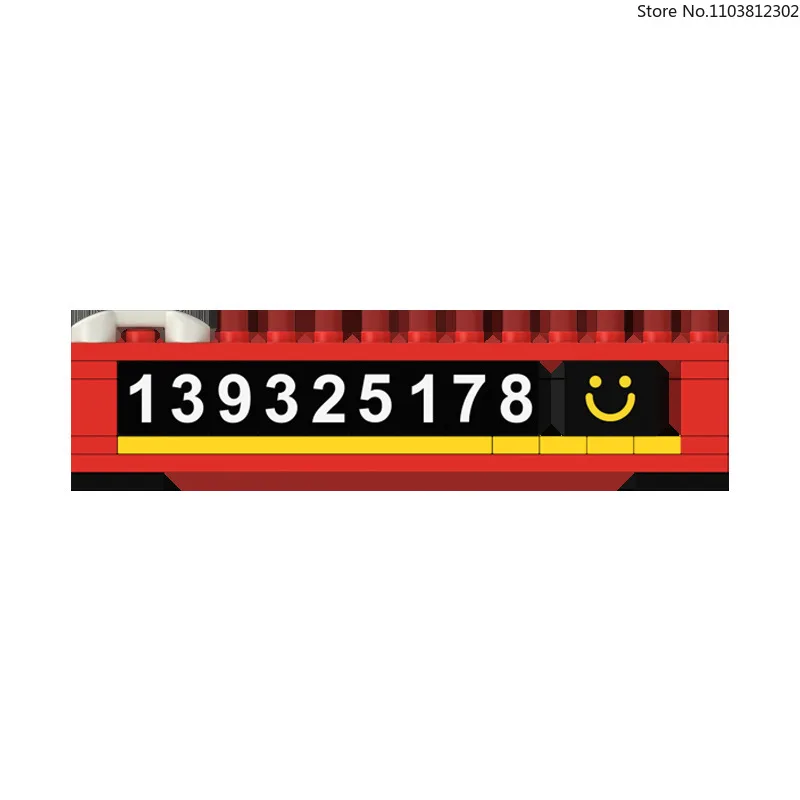 جديد الإبداعية المؤقتة وقوف السيارات تصريح المخفية سيارة الداخلية اللبنات وقوف السيارات رقم لوحة الهاتف المحمول بطاقة ركن السيارة هدية #6