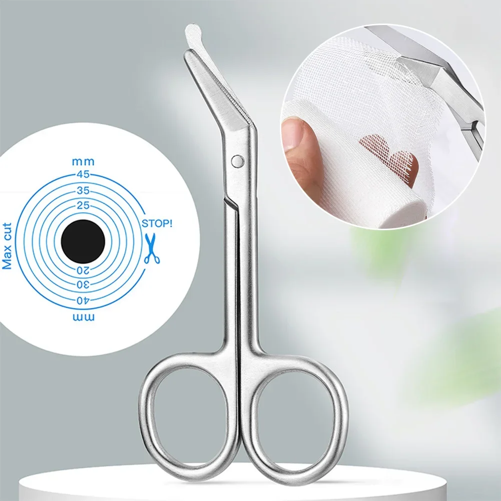 

1PC Ostomy Bags Scissors Round Head Curved Design for Prevent Puncturing Of The Bag Body Medical Scissors Stoma Care Accessories
