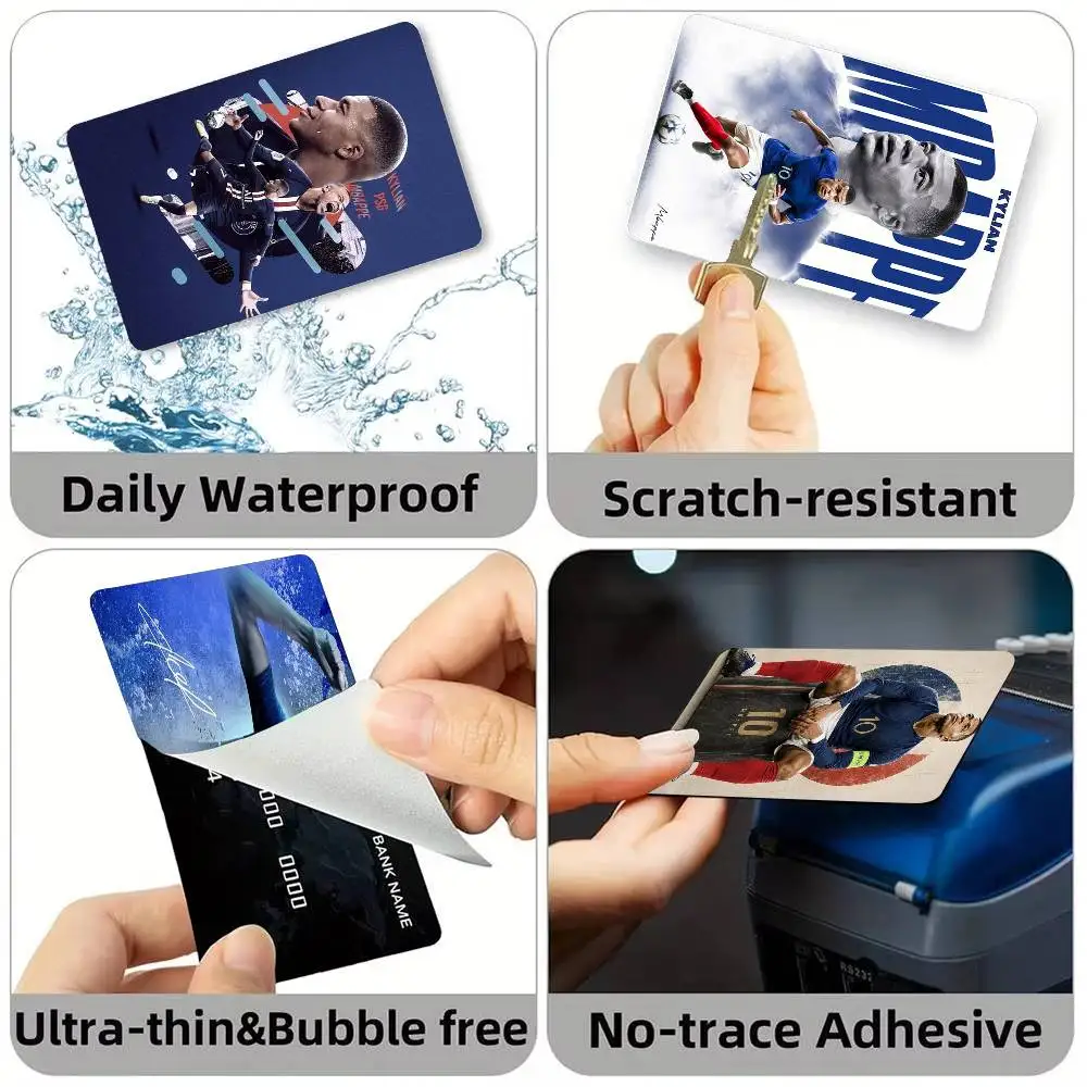 K-Kylians Mbappes Dictator Soccer Credit Card HD Stickers Game Card Decal Small Chip Waterproof Sticker Gift