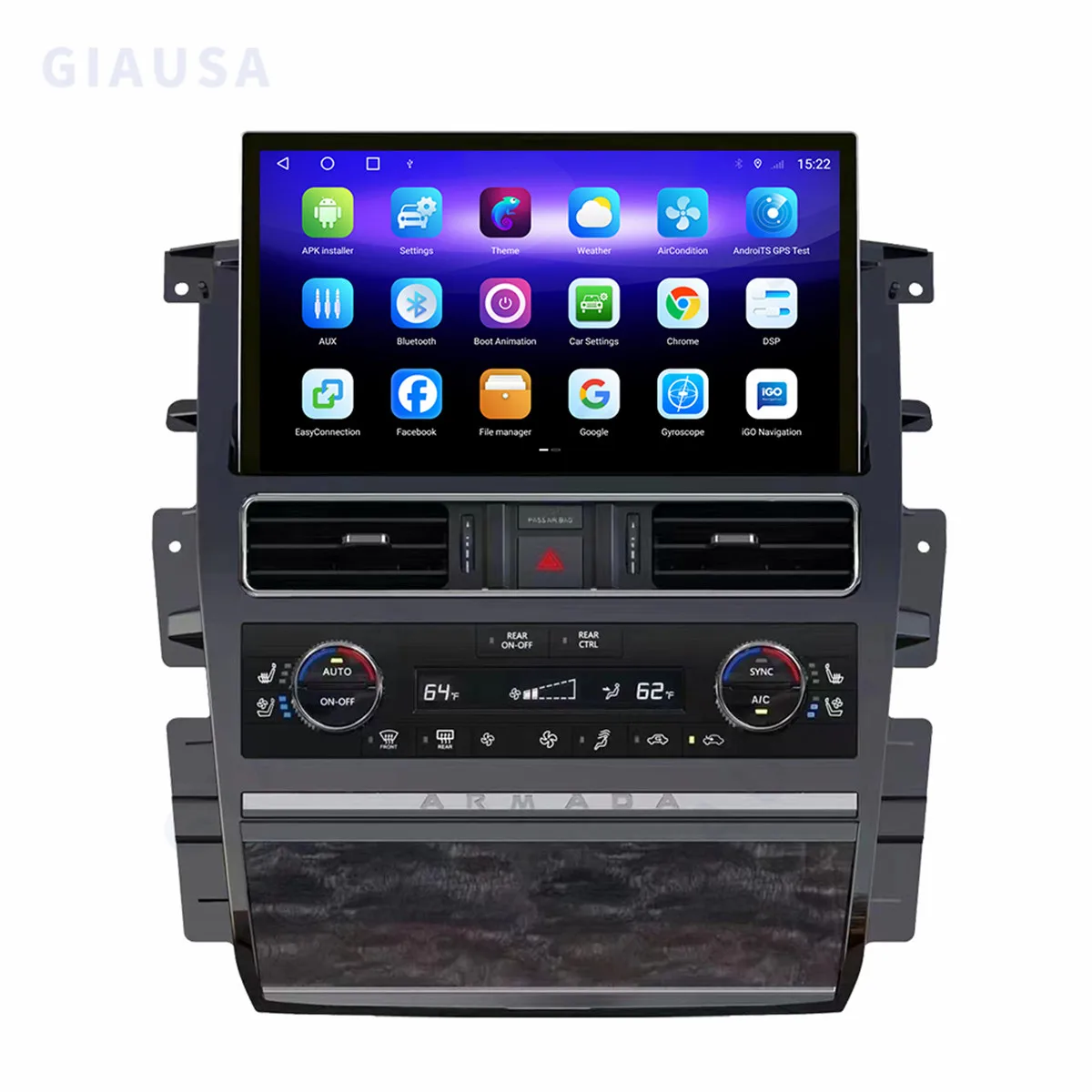 Android 13.0 CarPlay Car Radio Player GPS Navi 13.3 Inch For Nissan Y62 Armada QX80 QX56 2010 - 2022 AutoRadio Stereo Head Unit