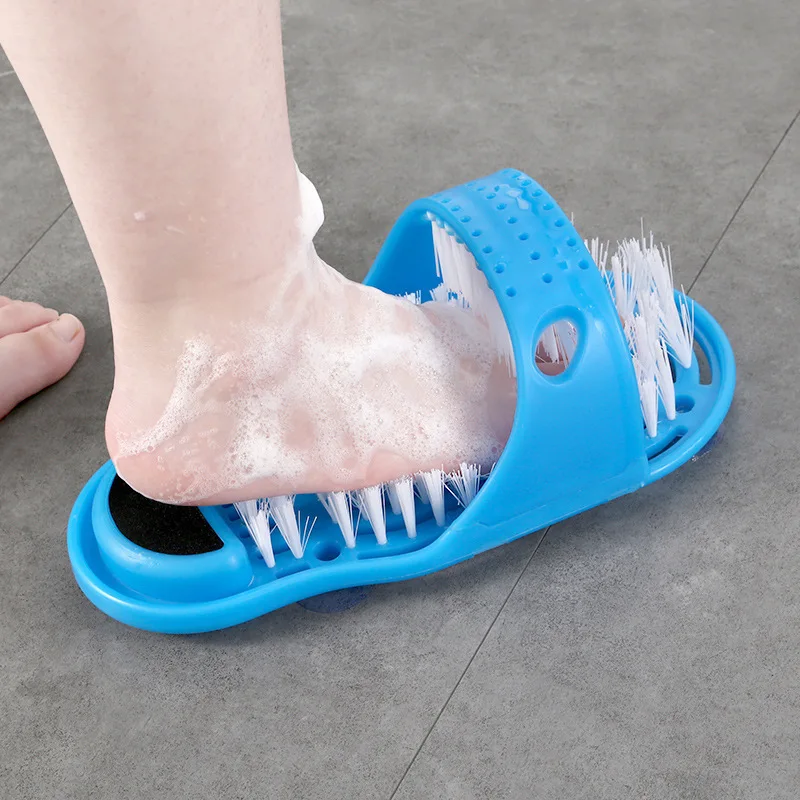 Exfoliating Foot Scrub Slippers Dead Skin Remover Massage Shower Slipper Foot Cleaning Brush for Bathroom Home Spa