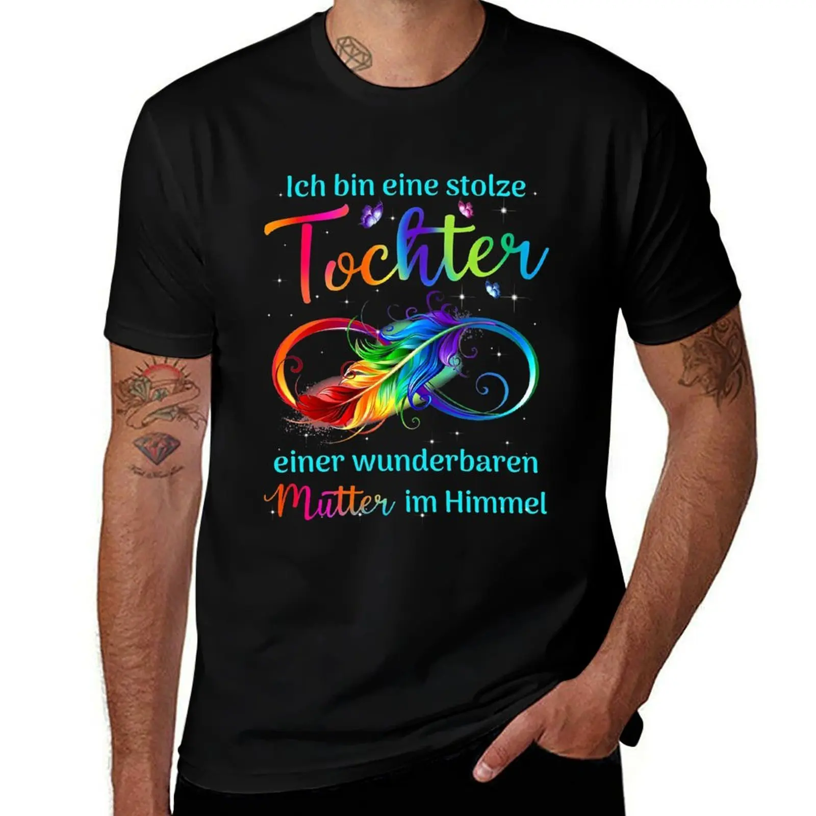 Ich Bin Eine Stolze Tochter Einer Wunderbaren Mutter Im Himmet T-Shirt Casual Work Wear T-Shirt