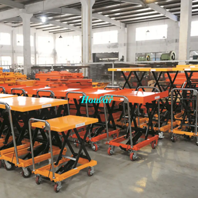 Manual Hydraulic Lift Trolley Platform Loading Lift Trolley Unloading Goods Nice Commercial Furniture Hebebühnenwagen ZY40TC