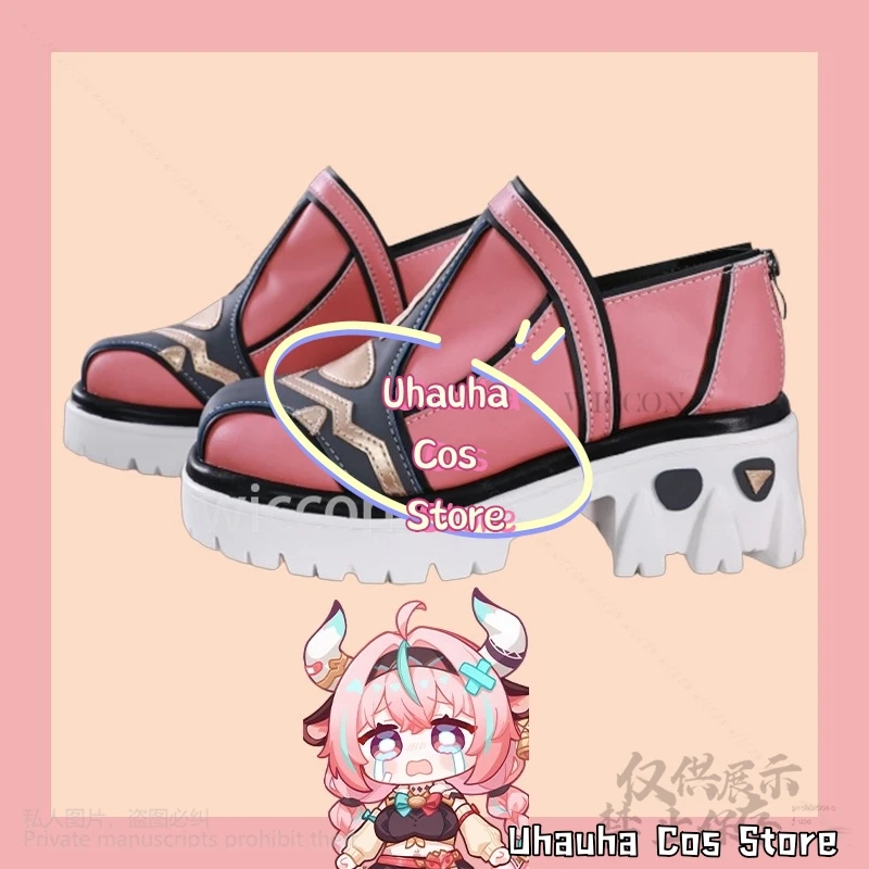 Varesa Anime Game Genshin Impact Cosplay Shoes Props Pink Sport Sweet Y2K Styles For Girls Woman Halloween Christmas Customized
