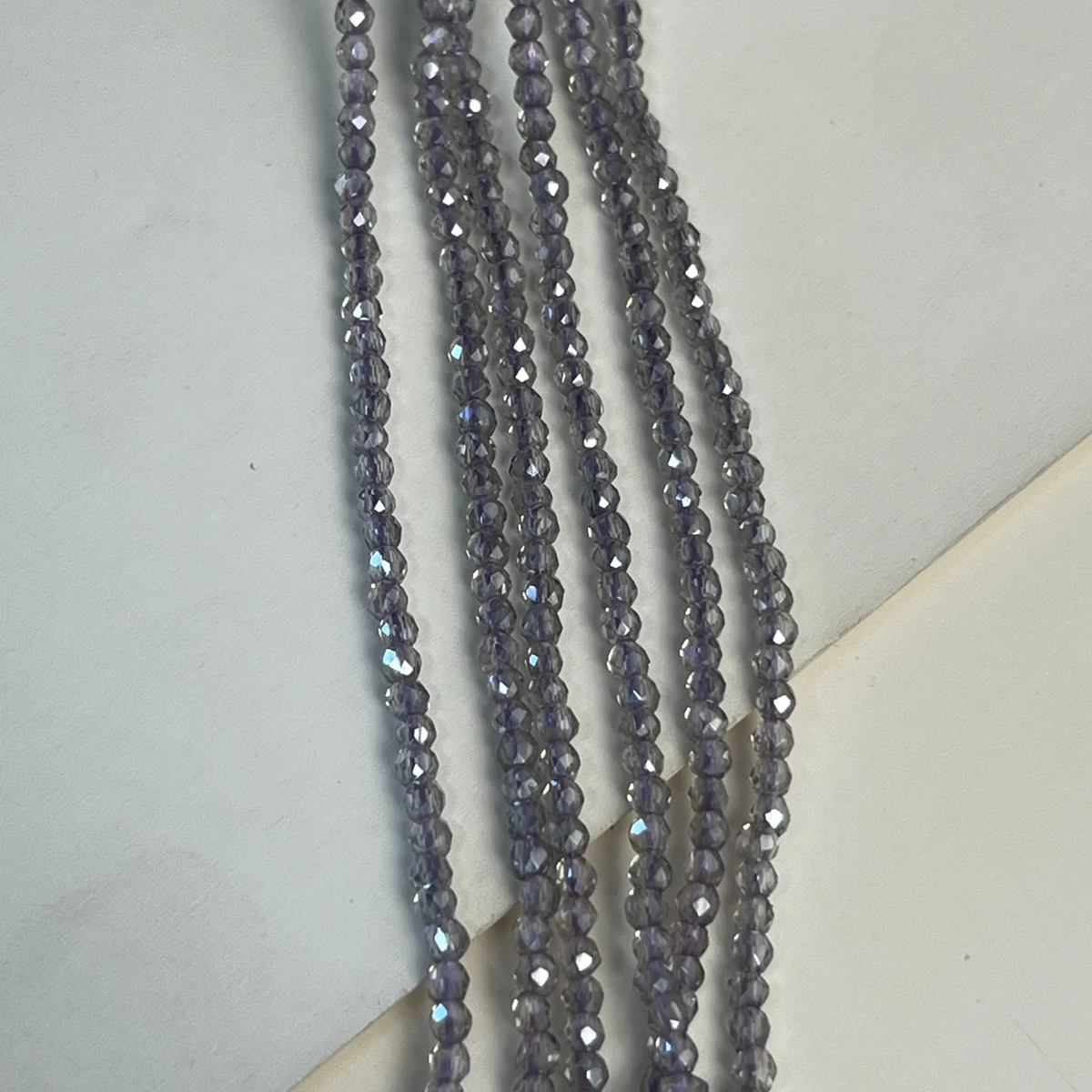 

10Strands Faceted Isolation Beads Bright Grey Coated Spinel Small Beads For Jewelry Making DIY Necklace Bracelet Earrings