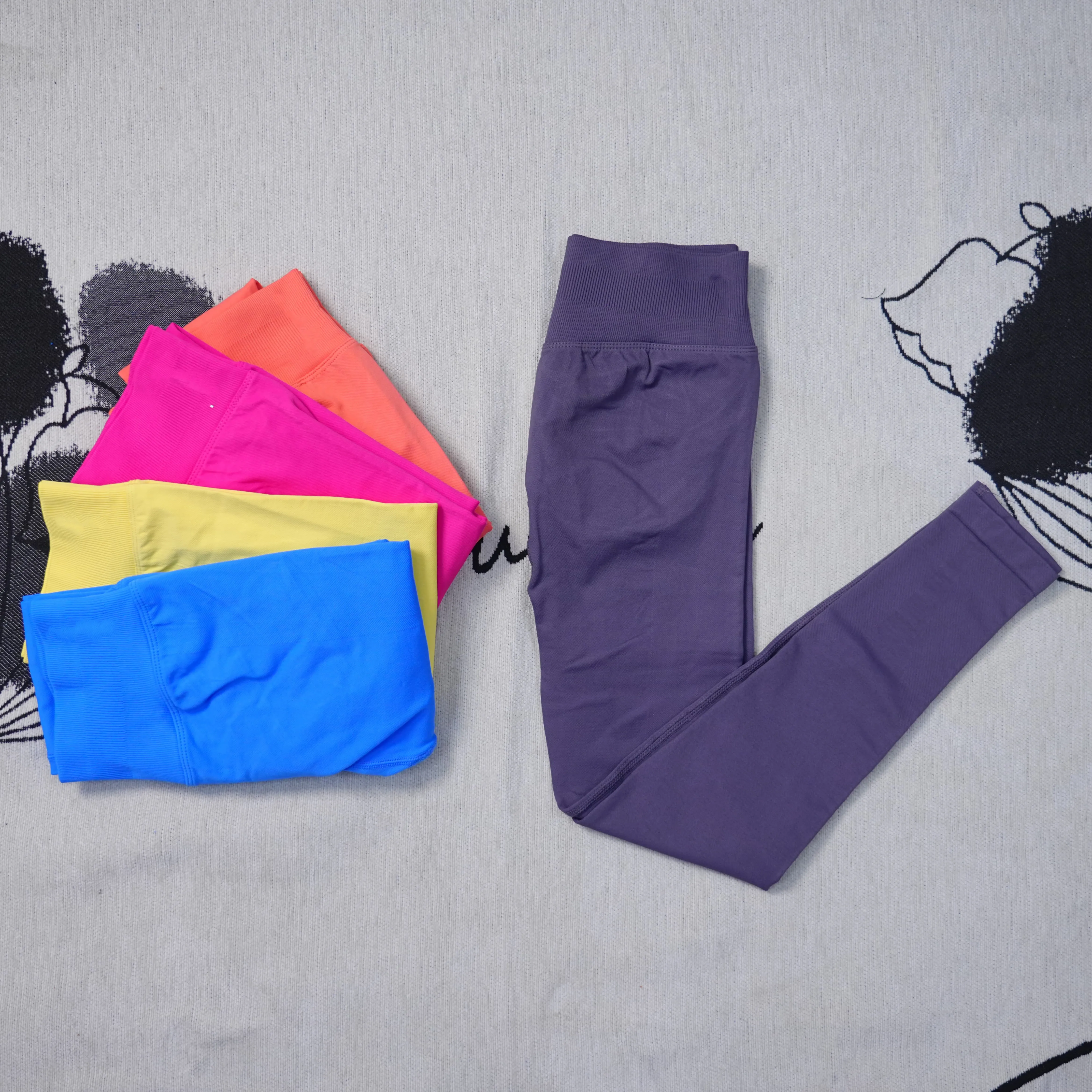 DF Impact Legging Wanita Celana Yoga Pengangkat Bokong Pinggang Rendah Kontrol Perut Mulus Legging Olahraga Lari Kebugaran