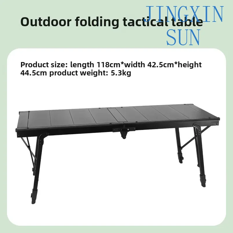 Outdoor Folding Portable Picnic Camping Table with Adjustable Height, IGT Table with Carrying Bag for Camping Picnic