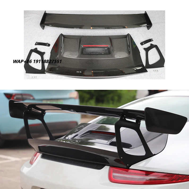 2011-2018 GT2RS Style Car Upgrade Dry Carbon Fiber Tailgate Decorative Panel New Condition Fit Suitable for 911 991