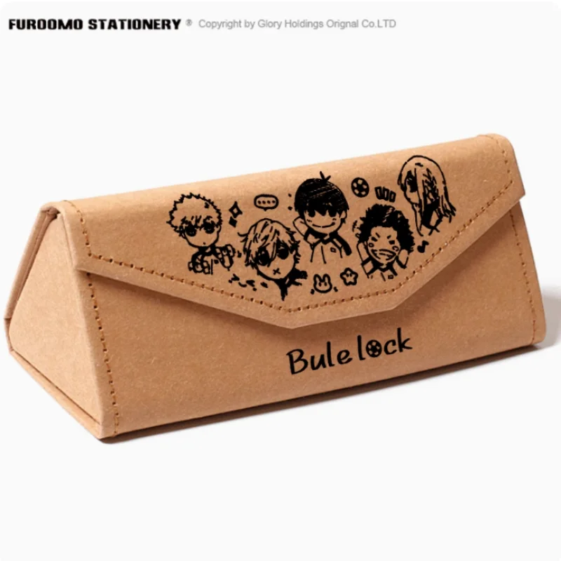 Anime BLUE LOCK Nagi Seishiro Fold Pencil Case Protective Hard Eye Glasses Case Portable Storage Sunglasses Box 2445