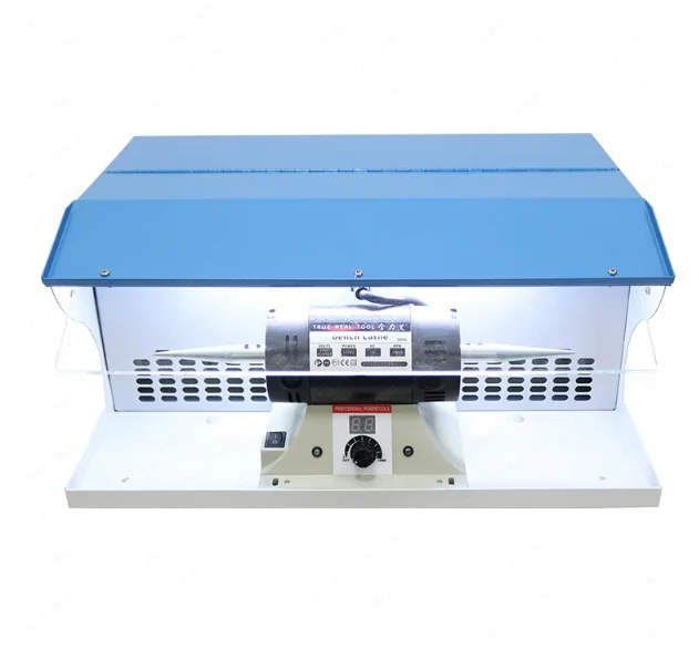 Jewelry Grinding & Polishing Machine – Double-Head Cloth Wheel with Vacuum, Speed Control & Light for Gold/Silver