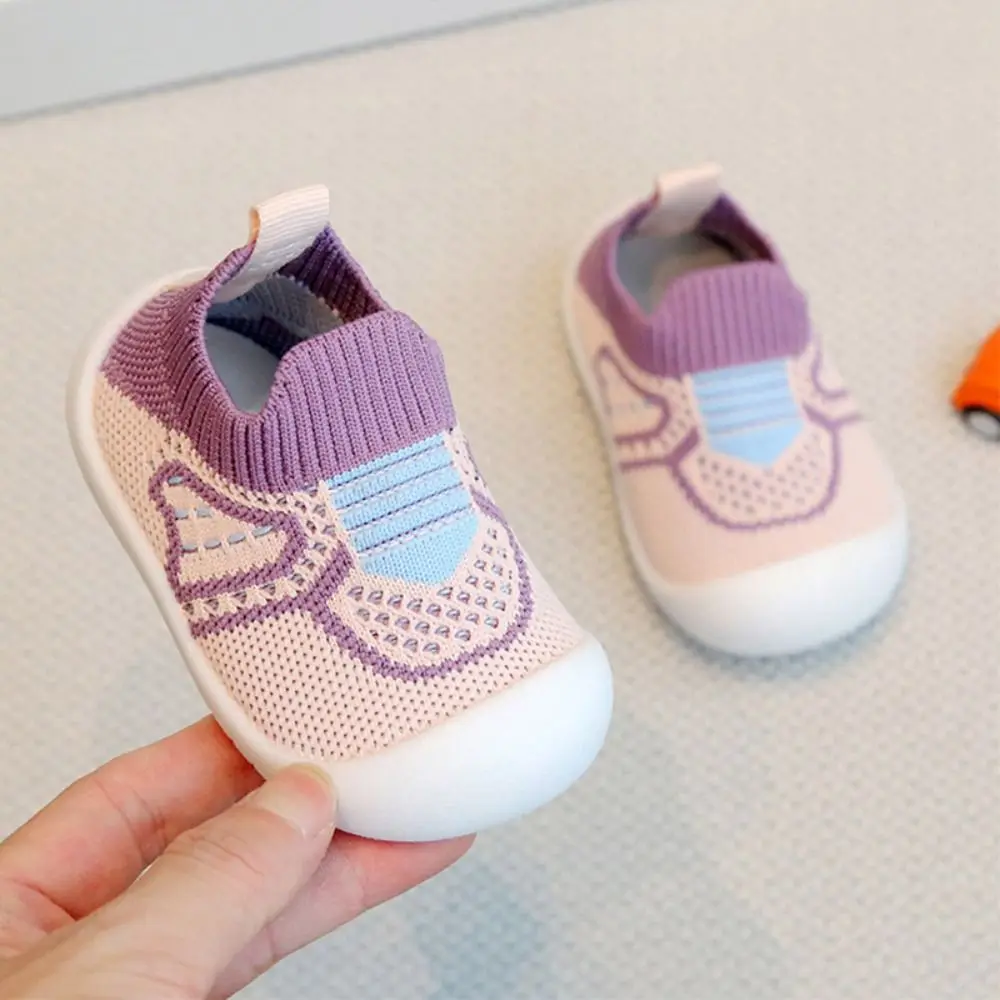 Mesh Design Breathable Mesh Baby Shoes Anti-slip Bottom Soft Sole Non-slip Baby Shoes Breathable Fabric Lightweight