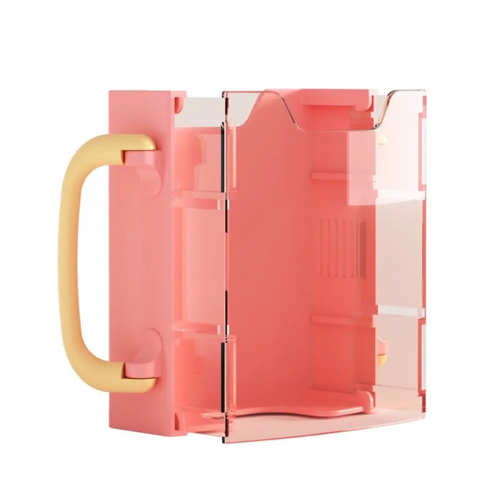 Universal Milk Box Juice Box Holder Self-Help Food Storage Water Cup Tool Adjustable Handles Drinking Storage Box Infant