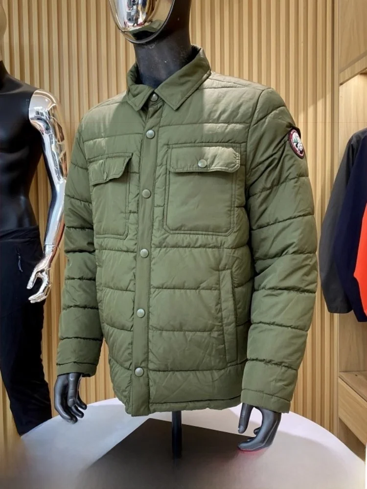 

Premium Lightweight Men's Cotton Jaet Outdoor Windproof Warmth Youth Faion Casual Long Sve Polyester Filling Coat