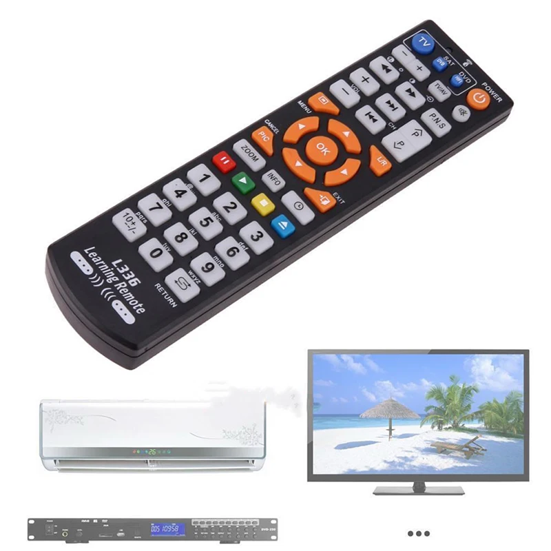 New【Smart Remote Control Controller Universal With Learn Function For TV CBL DVD SAT】