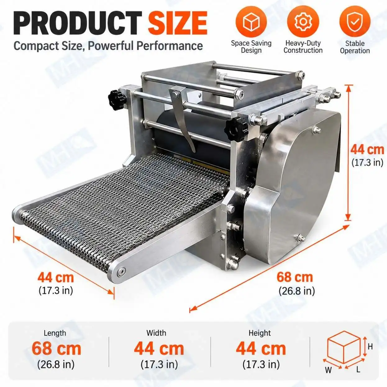 Automatic Tabletop Tortilla Chapati & Dumpling Samosa Empanada Wrapper Skin Making Machine
