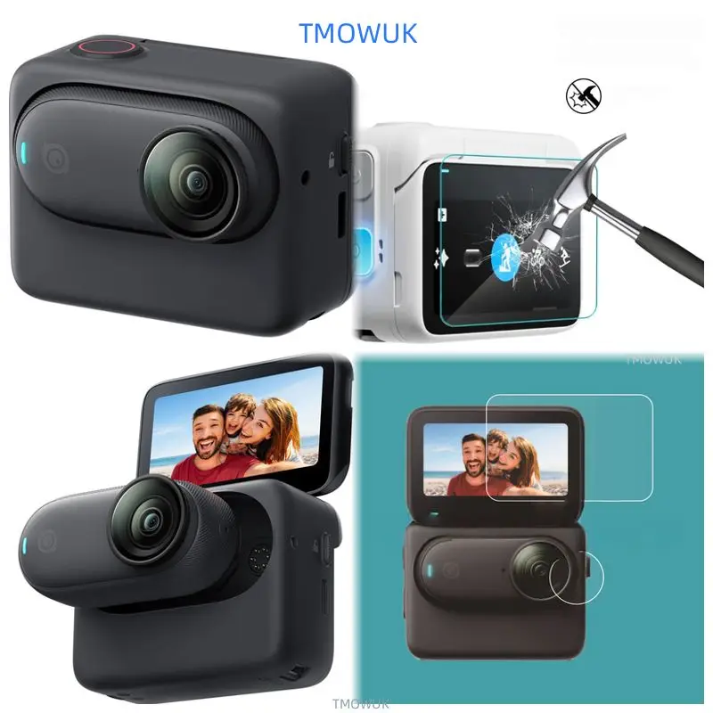 

For Insta360 GO 3S Anti-scratch High Definition Tempered Glass Lens Screen Protector Smudge-Proof Dustproof Camera Accessory