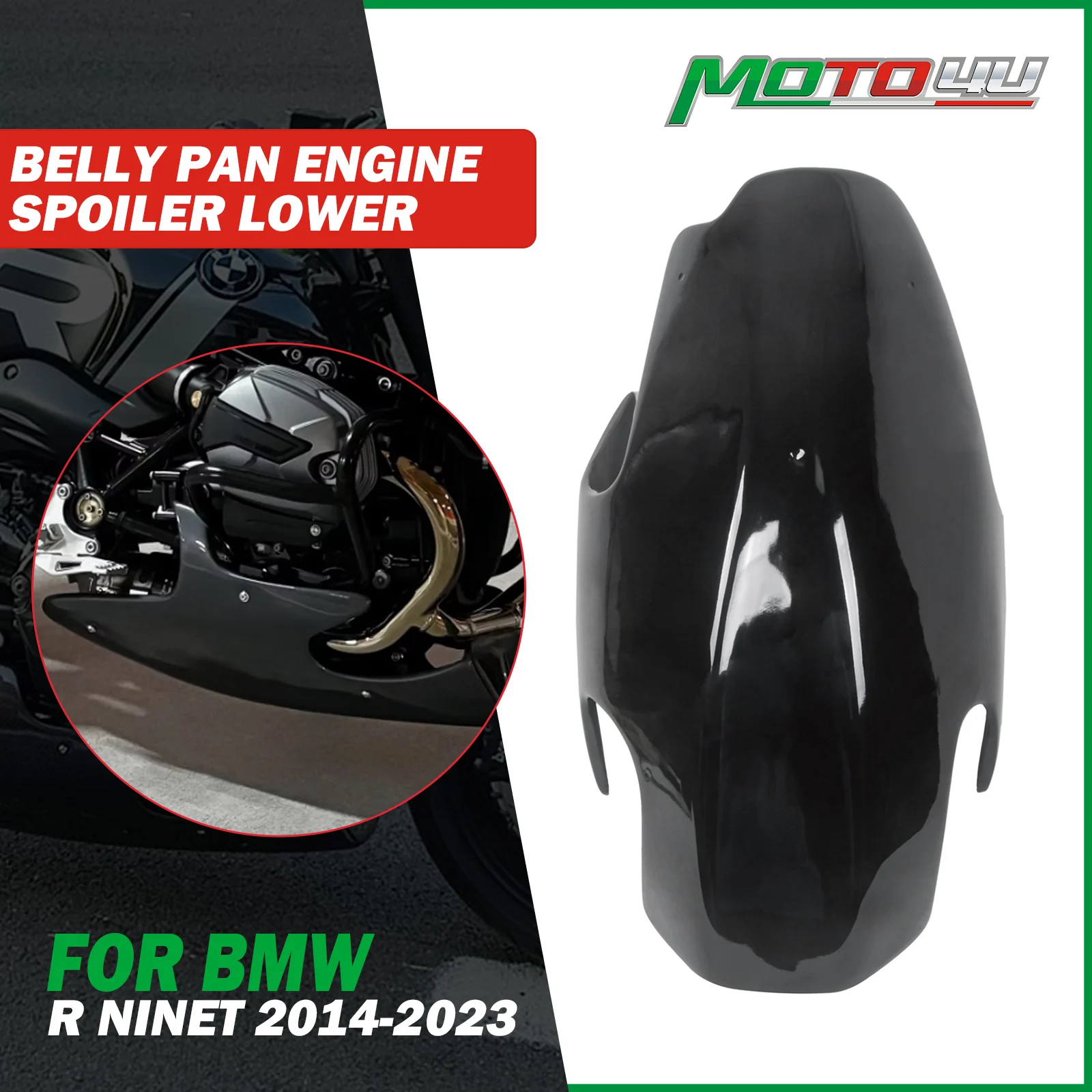 

Motorcycle Belly Pan Engine Spoiler Lower Fiberglass Fairing For BMW R Nine T Scrambler Pure Racer Urban GS R9T RnineT 2014-2023