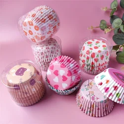 100pcs Cupcake Liners Paper Baking Cups Muffin Mousse Holders Oil-proof Cupcakes Wrapper Box Trays Cake Paper Baking Tools