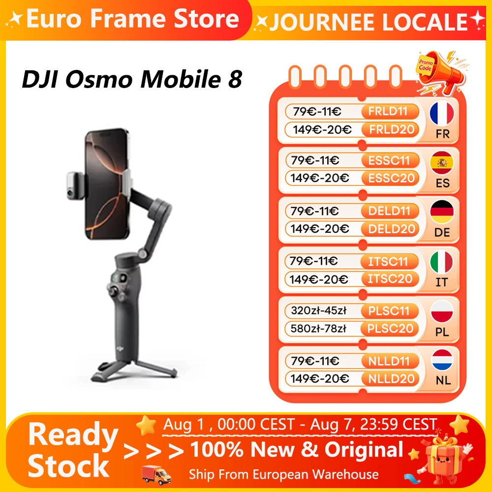 DJI Osmo Mobile 8 OM8 Smartphone Gimbal Stabilizer 3 Axis Mobile Phone Gimbal Original Brand New OM8