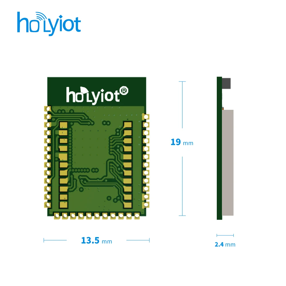 HOLYIOT nRF5340 2.4 GHz transceiver Bluetooth 5.0 ultra-low power consumption module FCC CE certificated  BLE Automation Modules