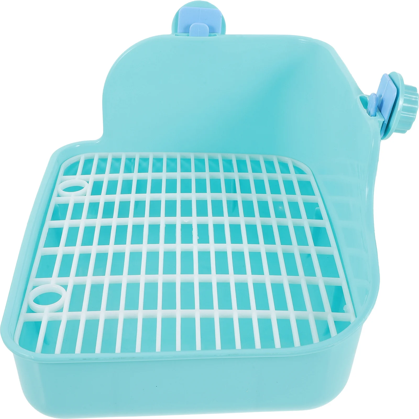 

Durable Pet Toilet Trainer Easy Clean for Small Pets Rabbit Chinchilla Guinea Pig Ferret Wall Design Keeps Floor Clean Light