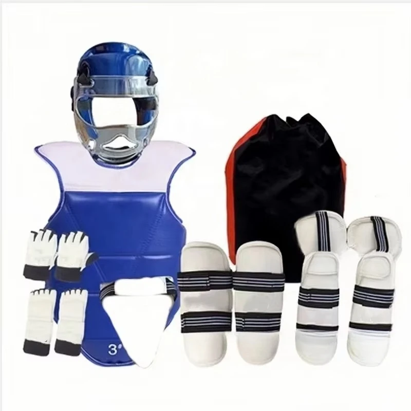 

Taekwondo arm guard Taekwondo mask Taekwondo protective gear two-color