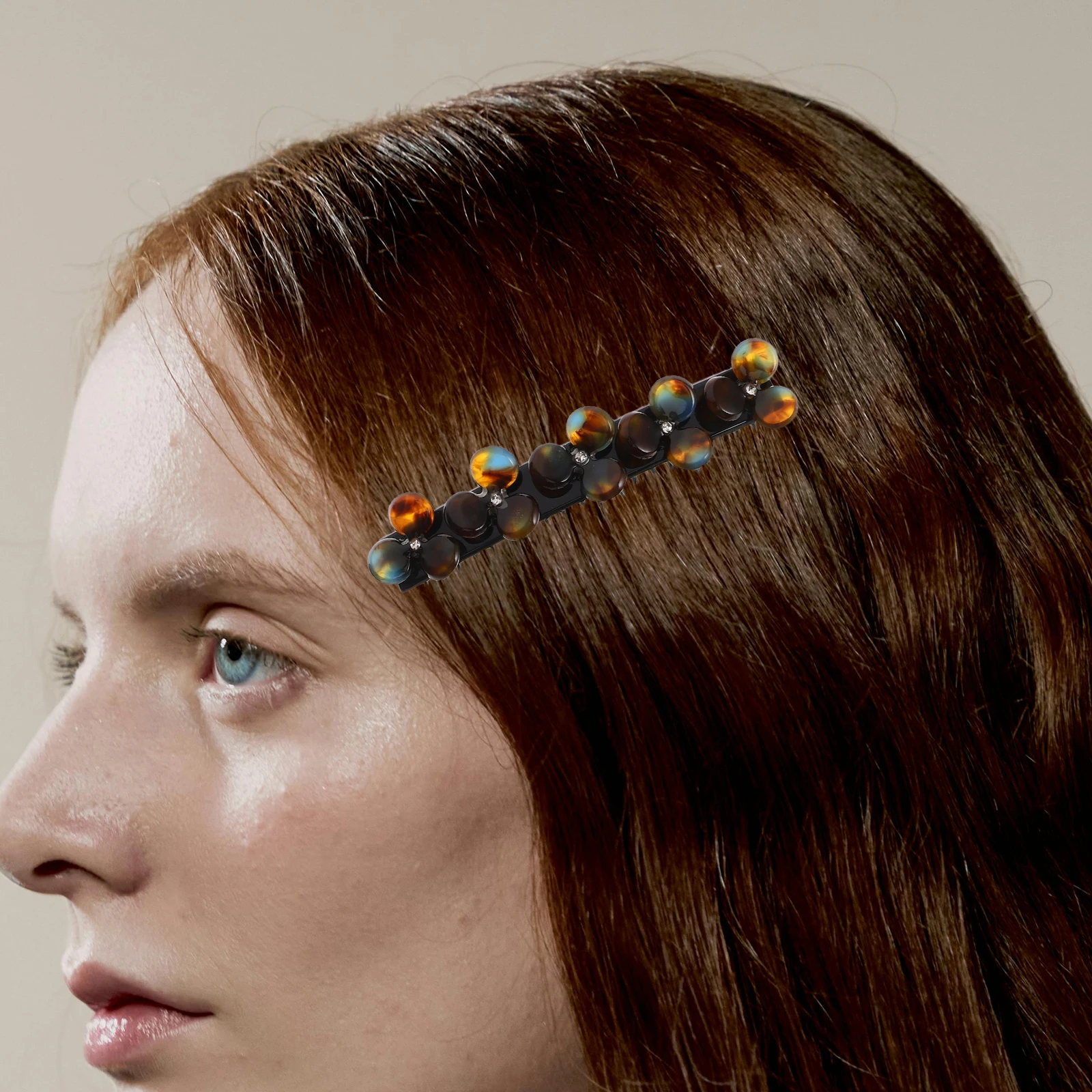 

2 Pcs Flower Hair Comb Claw Clips Floral Accessories Combs for Styling Portable Lifter
