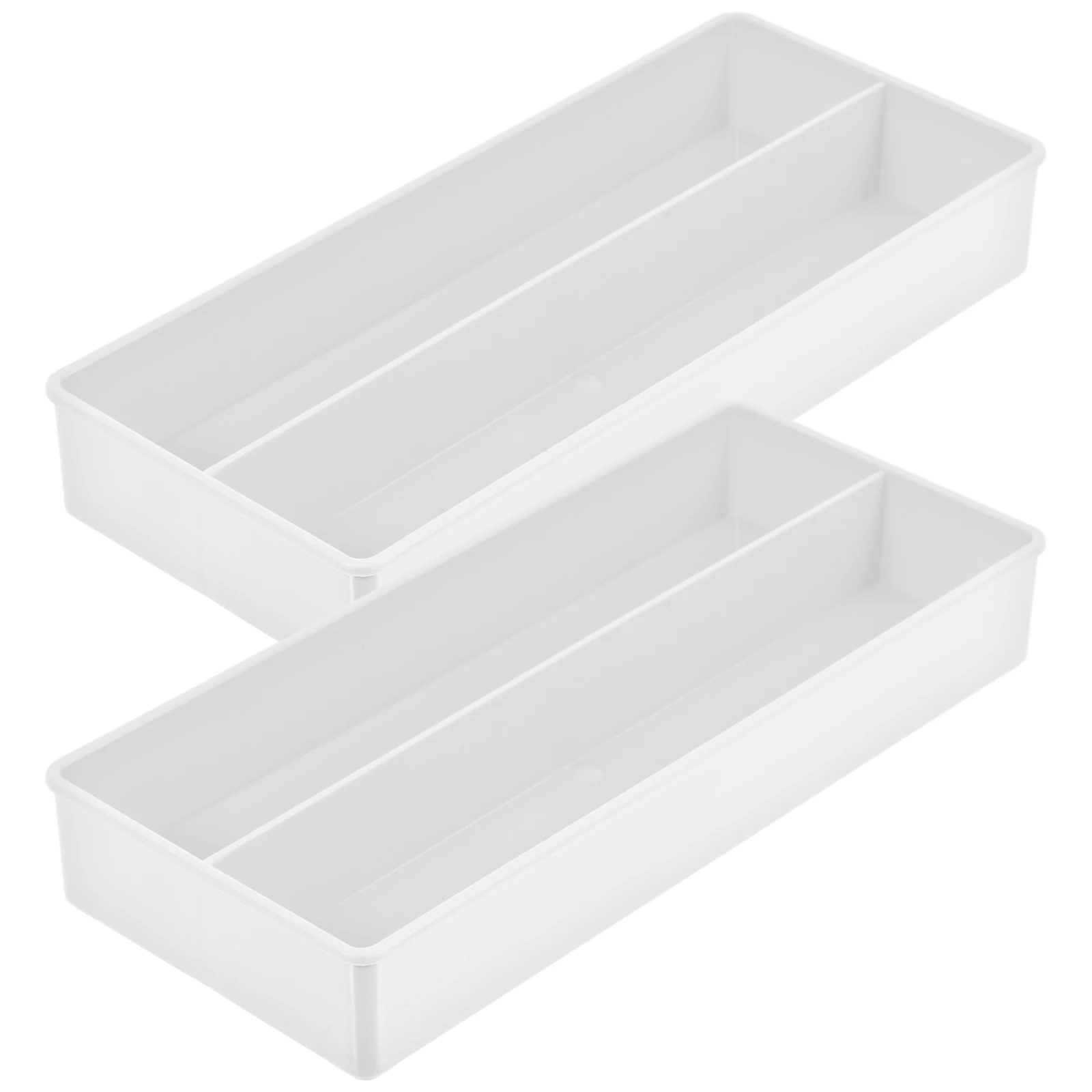 2 Pcs Change Storage Box Shopping Mall Coin Container Desktop Plastic Case Collecting Bank Accessory