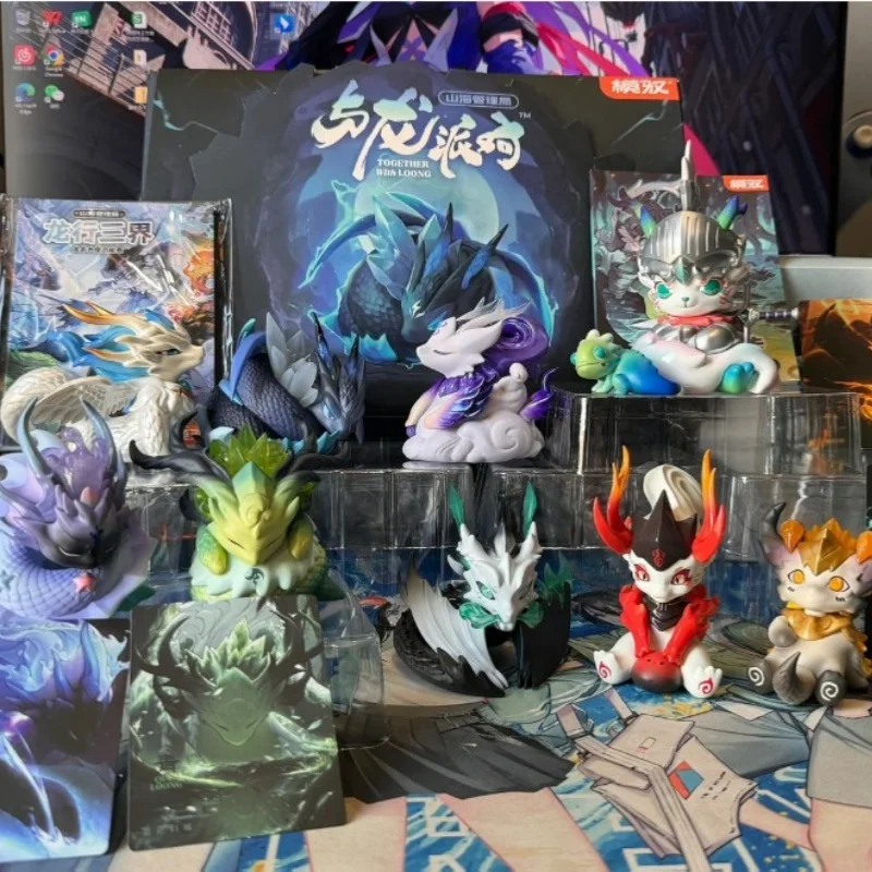 

Classic Of Mountains And Rivers Together With Loong Series Blind Box Exquisite Decorations Loong Action Figures Collect Model
