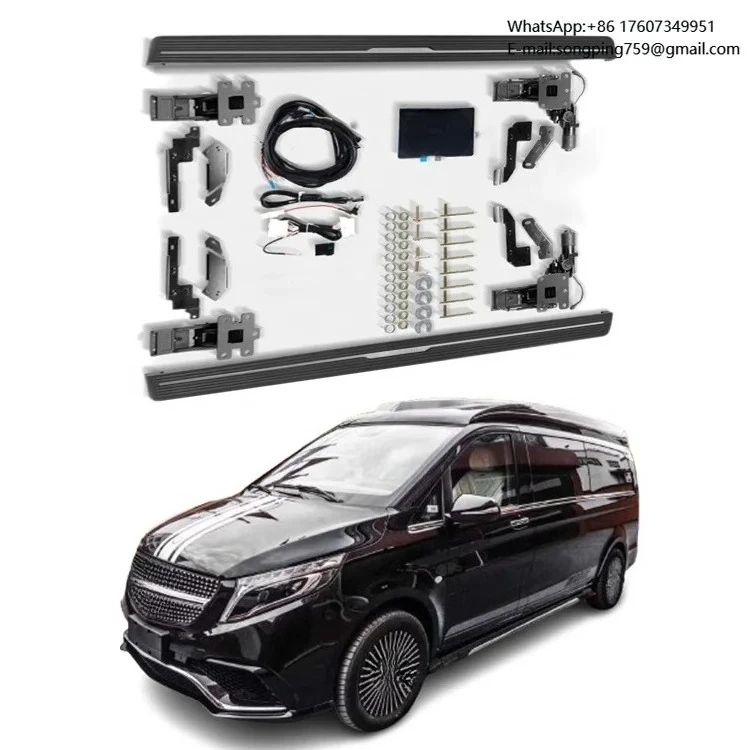 Protective Aluminum Alloy Protective Electric Foot Pedal Side Step Power Running Boards Step for Benz Vito 2016