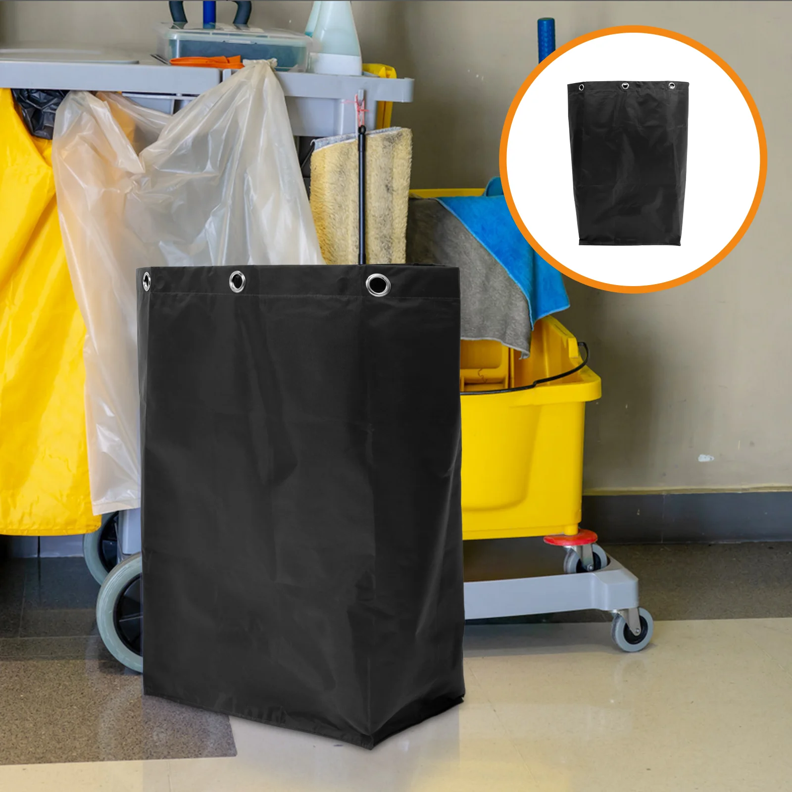 

Cleaning Car Supply Replacement Bag For Janitorial Dedicated Cloth Bags Cart Housekeeping Trash Collecting Collection