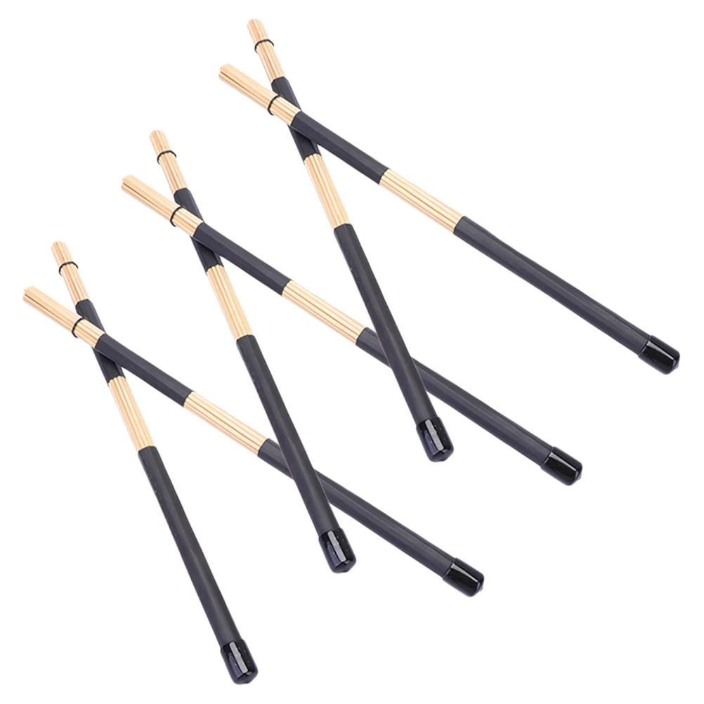 

3 Pairs Sturdy Bamboo Rod Drumsticks Set Mallets Lightweight Durable Drum Mallets For Percussion Instrument Beginners Long
