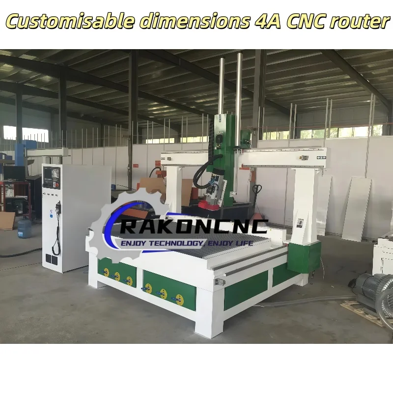 4Axis Wood CNC Router 1325 4x8ft' with ATC 9.0kw Spindle for Wood Carving and Cutting