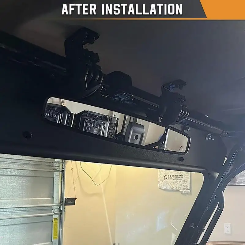 Rear View UTVs Mirror Aluminum Center Mirrors Clamp Design Wide Rearview Powersports Accessories Enhanced Visibility For Racing